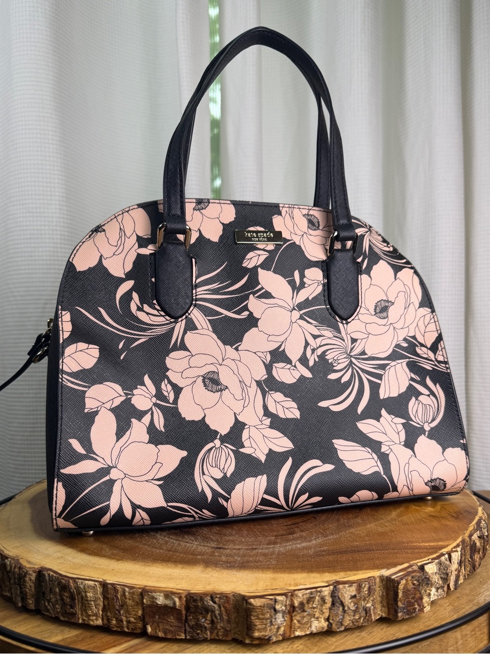 NEW Kate Spade Floral Satchel Bag Floral w/ Crossbody Laurel Way Reiley Gardenia - Picture 5 of 16